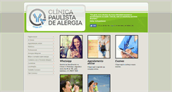 Desktop Screenshot of clinicapaulistadealergia.com.br