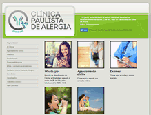 Tablet Screenshot of clinicapaulistadealergia.com.br